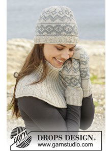 Gebreide muts, wanten en halswarmer