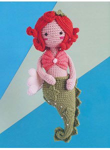 Zeemeermin met gekrulde staaart