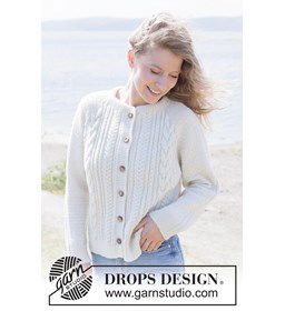 Winter Rain Cardigan gemaakt van Drops Daisy