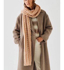 Dames sjaal Isabeau met ajour