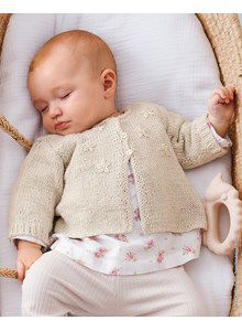 Babyvest met geborduurde bloemetjes