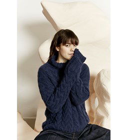 Damestrui gemaakt van Lang Yarns Malou Light uni en color