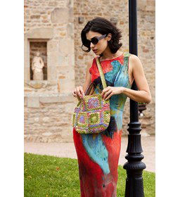 Geblokte tas gemaakt van Lang Yarns Artsy