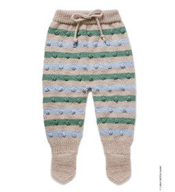 Baby broekje met noppen gemaakt van Lana Grossa Cool Wool Baby