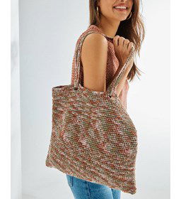 Vierkante tas met lange schouderbanden