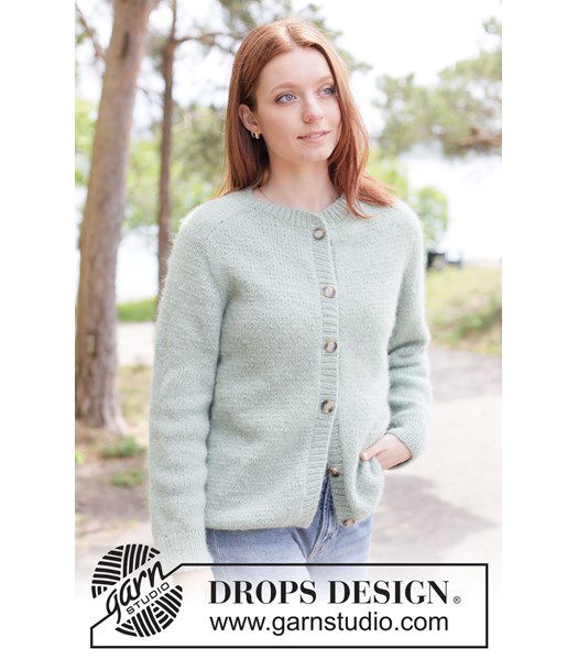 Breipatroon Gebreid vest van DROPS Air met zadelschouders