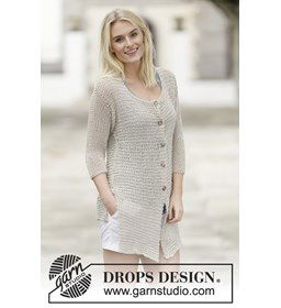 Vest gemaakt van Drops Bomull lin