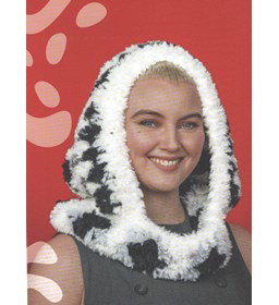 Squares hoody muts gemaakt van boeken haken