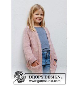 Kinder vest gemaakt van DROPS Sky