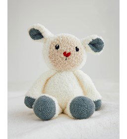 Konijntje met harten neusje gemaakt van Phildar Phil Super Baby