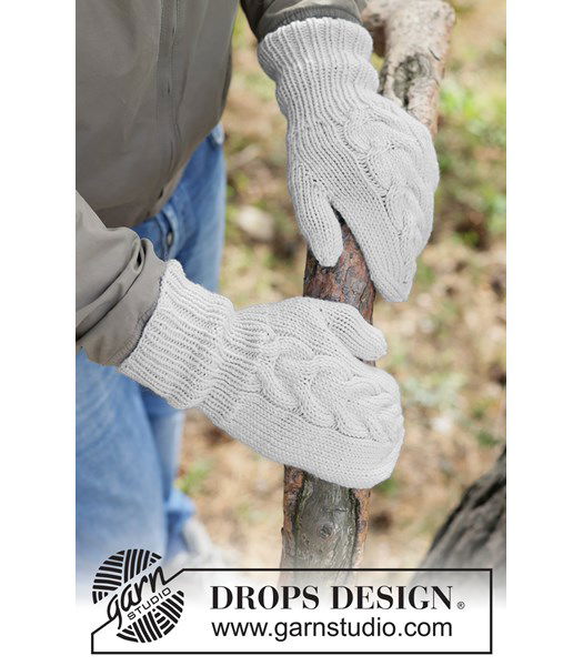 Breipatroon herenwanten met stoer kabelpatroon