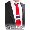Gehaakte stropdas in nationale kleuren van Safran