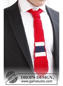 Gehaakte stropdas in nationale kleuren van Safran