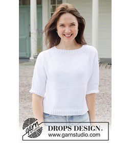 White Cliff Trui gemaakt van Drops Safran