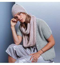 Muts en sjaal gemaakt van Phildar Phil Diamant