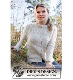 Damesvest gemaakt van DROPS Sky