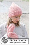 Breipatroon Coral Whisper Hat van andere kant