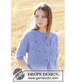 Bloemenmeer Vest gemaakt van knopen