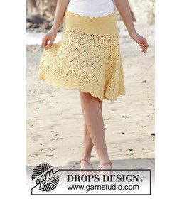 Rok gemaakt van Drops Cotton Merino