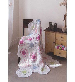 Deken bloemenweelde gemaakt van Durable Coral