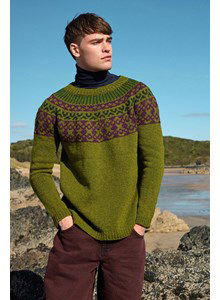 Herentrui of damestrui Ronan met rond jacquardpatroon