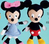 Haakpatroon Pop Mickey en Minnie Mouse