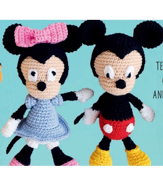Haakpatroon Pop Mickey en Minnie Mouse