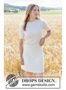 Gehaakte zomerrok met elegante kantrand