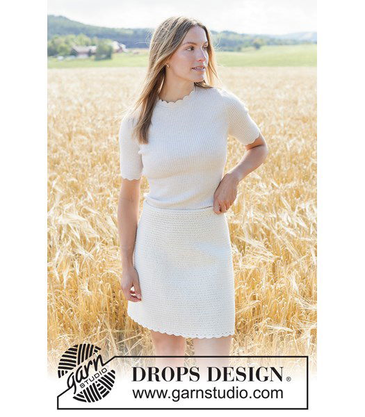 Haakpatroon Gehaakte zomerrok met elegante kantrand