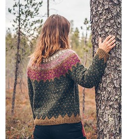 IJslandse damestrui Flora gemaakt van Lopi Lettlopi
