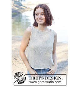 Silver Reflection Top gemaakt van Drops Bomull lin