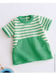 Gestreept babyjurkje