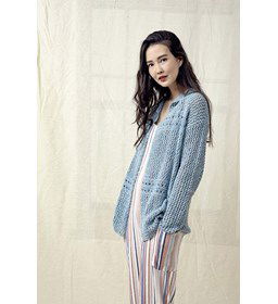 Damesvest gemaakt van Lang Yarns Kylie (op=op)