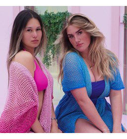 Bikini Cover-up gemaakt van Durable Colour Cake