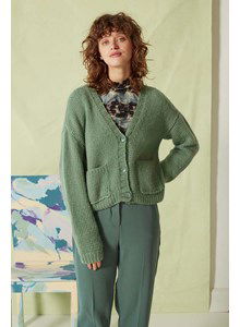 Damesvest met V-hals