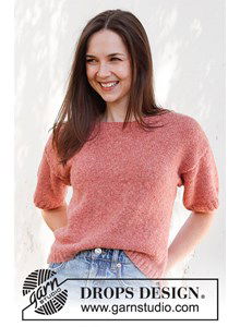 Damestop Cranberry Smoothie met korte mouw