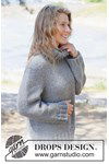 Breipatroon Warme top-down trui met col in chunky wol van andere kant