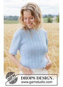 trui met kant en korte mouwen