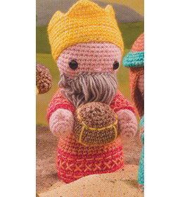 Koning Melchior gemaakt van Scheepjes Stone Washed