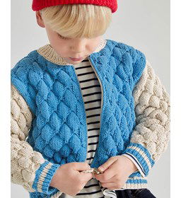 Vest in watteersteek gemaakt van Rits deelbaar