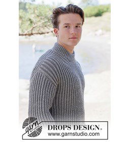Herentrui met Engelse patentsteek  gemaakt van Drops Big Merino