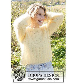 Zonnespoor Trui gemaakt van Drops Kid Silk