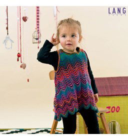 Jurk gemaakt van Lang Yarns Mille colori baby