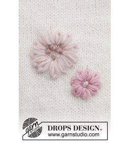 Borduurwerk bloemen gemaakt van Drops Air