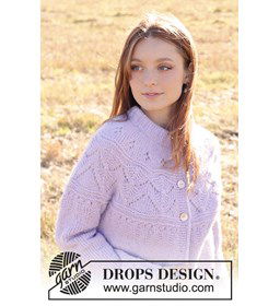 Lavendeloogst Vest gemaakt van knopen