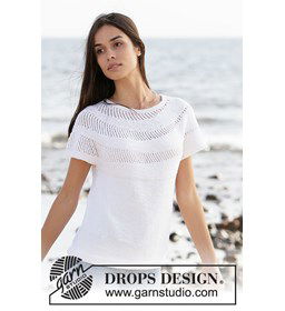 Dames top gemaakt van Drops Baby Merino