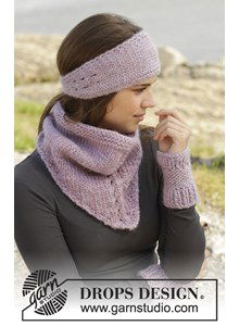 Gebreide halswarmer, hoofdband