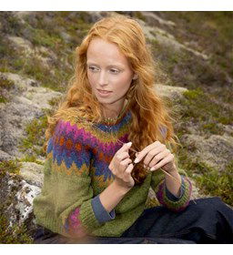 damestrui in lentekleuren gemaakt van Istex Lopi Fjallalopi