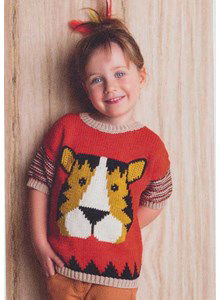 Kindertrui met tijger hoofd