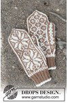 Breipatroon Nordic Oak mittens van andere kant